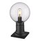 Z-Lite Laurent Outdoor Pier Mounted Fixture, 1-Light, 8 In.W x 13.5 In.H, Black/Clear Seedy 599PHM-533PM-BK - alternate 2
